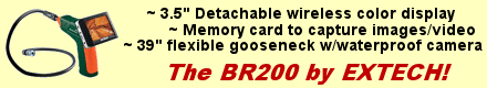 New Extech BR200 Video Scope with Memory Card!